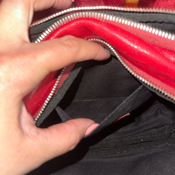 D&G Red Leather Top Zip Camera Shoulder BagW/Dust bag - Picture 4 of 16